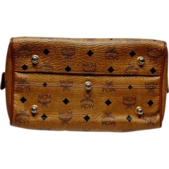 060241BU (L3) MCM Hand Bag Brown PVC - Picture 4 of 9